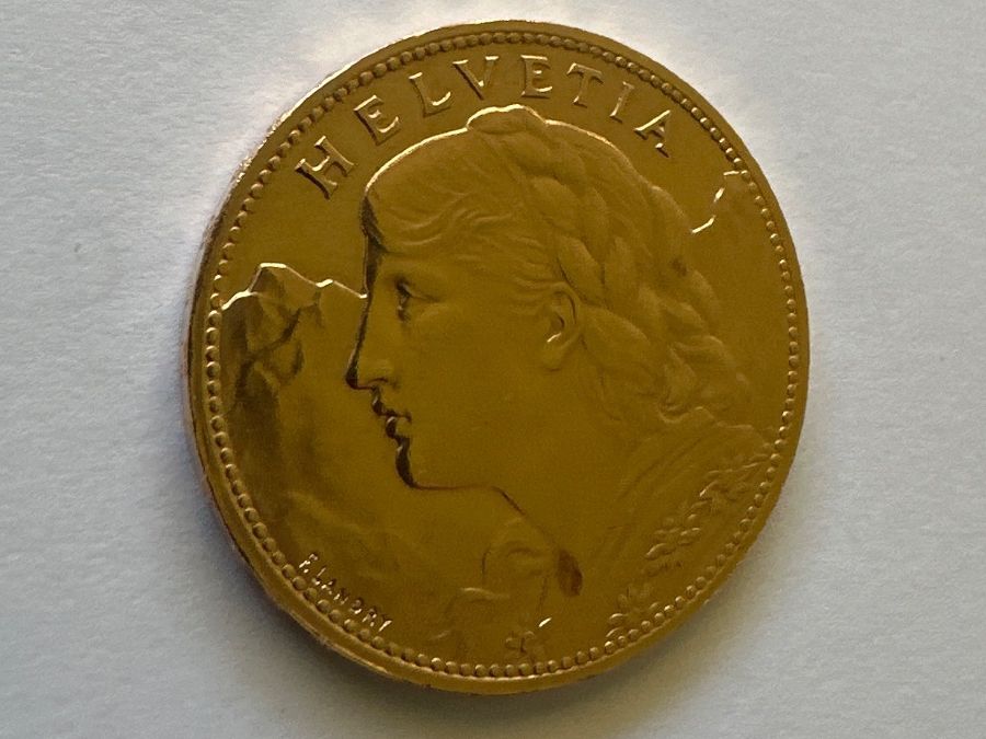 Alle Münzen: 100Fr. Vreneli,1925B, Original, unz + – Gebraucht aus Erlach von gubbe1 4