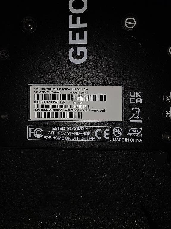 Schede grafiche: Gainward GeForce RTX 4060 Ti Panther OC 16GB – Usato da Eglisau venduto da JYUNG 3