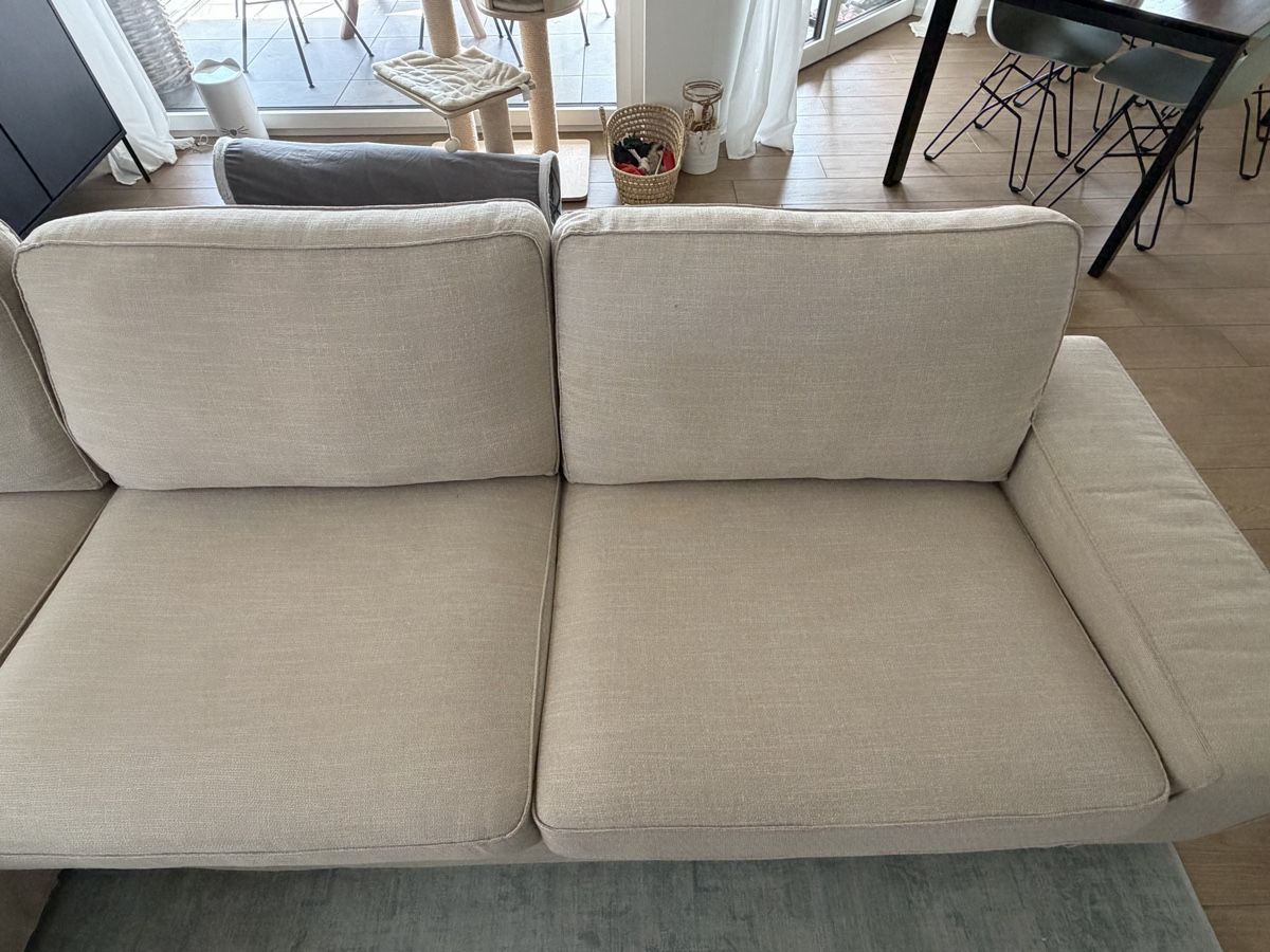 Ikea Divani: KIVIK 4er Sofa mit Récamiere - Gunnared Beige – Usato da jona venduto da Fernando_84 4