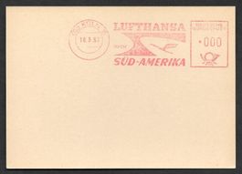 Lufthansa Firmenfreistempel Köln 15 18.3.1957