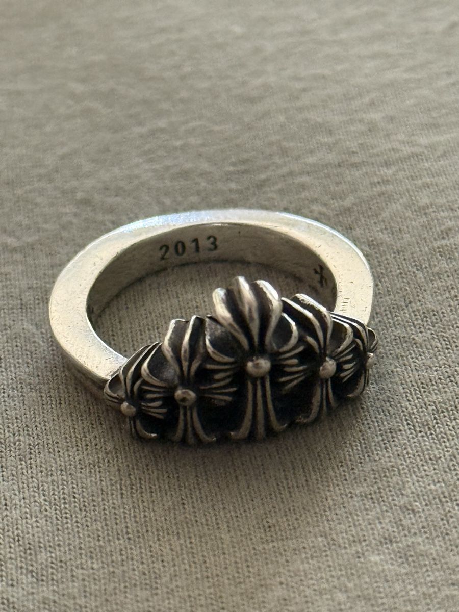 Chrome Hearts Anelli: Silver Ring 2013, Used, Gothic Flower Design, Winter Style – Nuovo (secondo la descrizione) da Zürich venduto da har_9mp2
