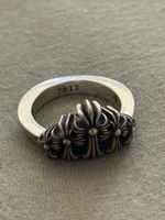 Silver Ring 2013, Used, Gothic Flower Design, Winter Style