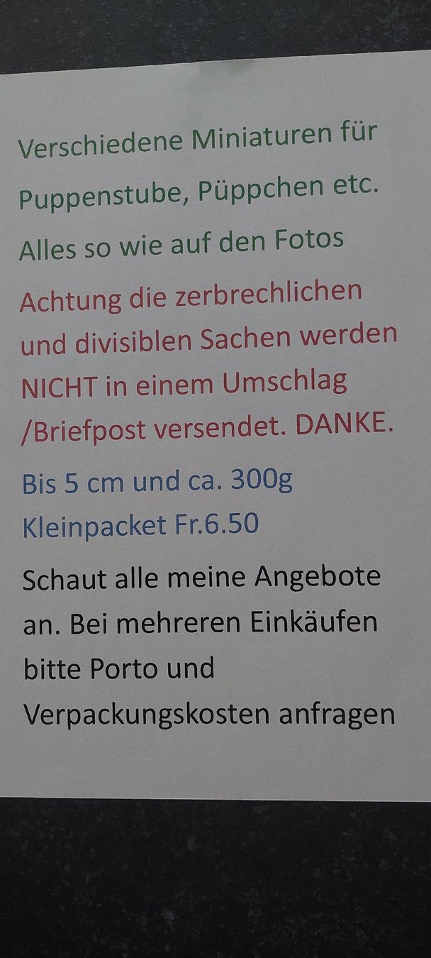 Bambole: 2 Miniatur Puppenstubenpüppchen – Nuovo (secondo la descrizione) da Muri AG venduto da nindo1 9