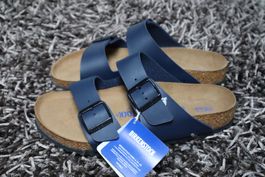 Birkenstock, Arizona, Gr. 40, Softfussbett, blau, NEU