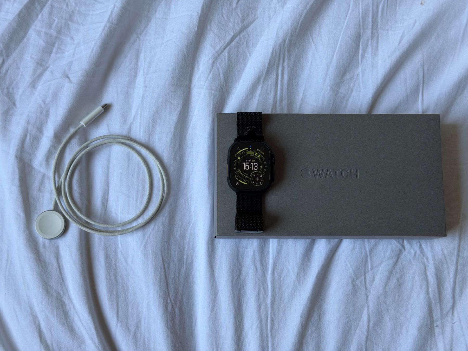 Apple Smartwatch: Apple Watch Ultra 3 titanium milanese loop – Gebraucht aus Arosio von Bike-Nature-Velo