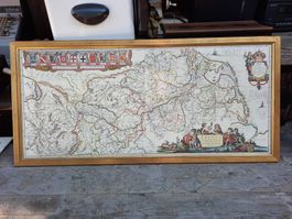 Kartenbild m. Rahmen Schweiz bis Holland