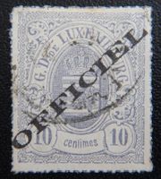Luxemburg Official Kat. 3 I gest. 1875 Kat. 3'000 Euro RAR