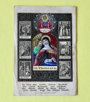 ANDENKBILD / HEILIGENBILD / GEBETSBILD «HL. THERESIA» 19.JH.