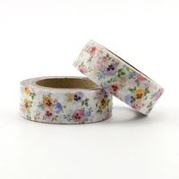 Washi Tape farbige Stiefmütterchen