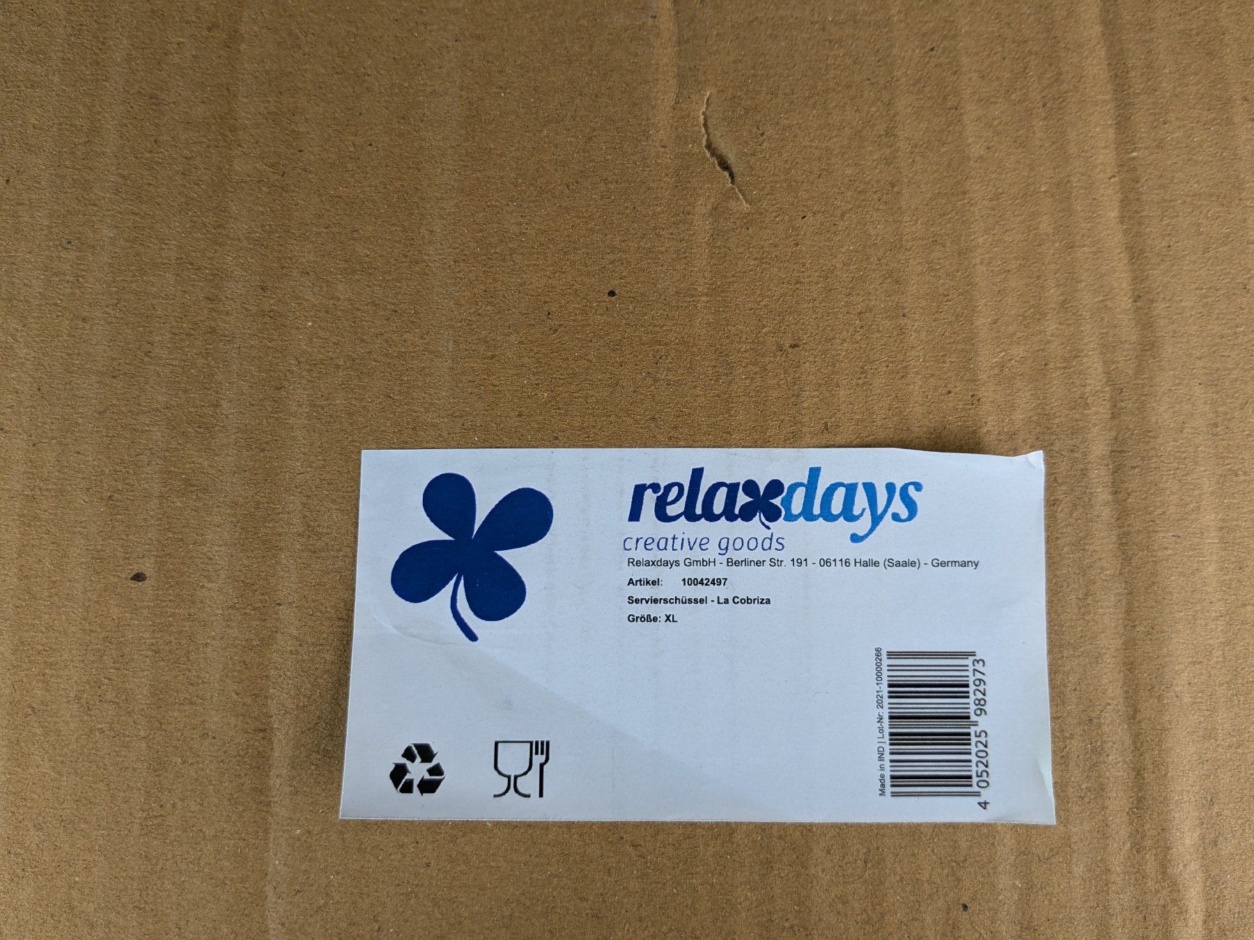 Ciotole: RELAXDAYS Servierschüssel - La Cobriza – Nuovo (secondo la descrizione) da Dintikon venduto da Restwert_Dintikon 5