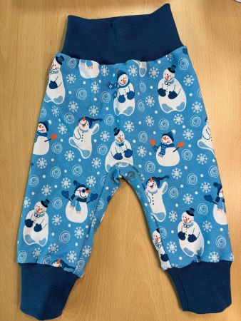Leicht gefütterte Pumphose Schneemann Gr. 56/62 Neu