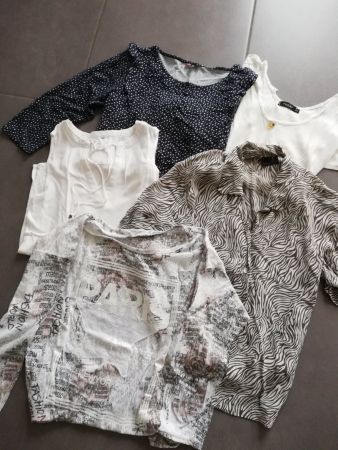 5 Stk Shirt Blusen teils Neu Gr 34-36