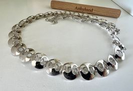 Vintage Designer Collier 800 Silber + MPze Rondellen - 25g