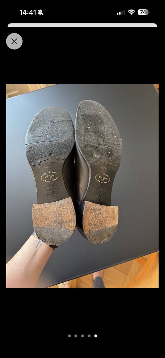 Prada Herrenschuhe: Prada schwarze Lederschuh – Gebraucht aus Zürich von Albis37 3