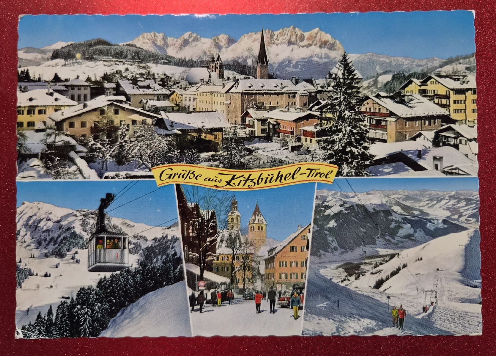 Cartoline postali: Kitzbühel Winterlandschaft 1968 – Usato da Melchnau venduto da Arthurius