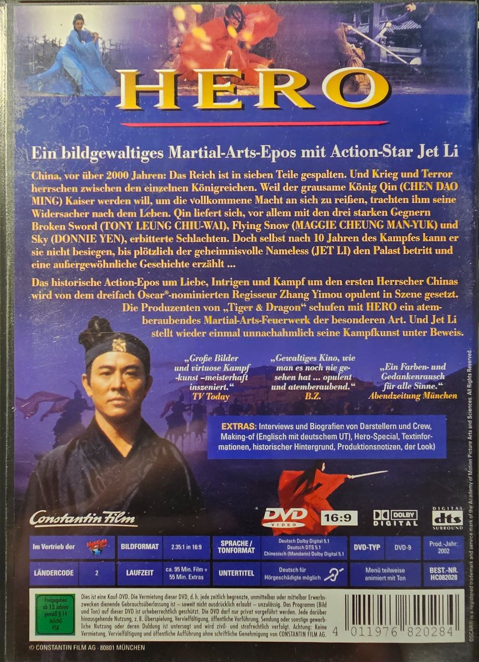 Alle DVDs: Hero – Gebraucht aus Wahlen b. Laufen von Cg10 1