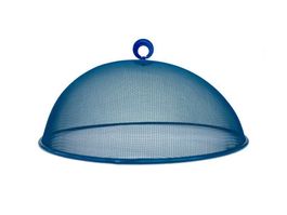 Speisehaube blau Metall Durchmesser 35cm