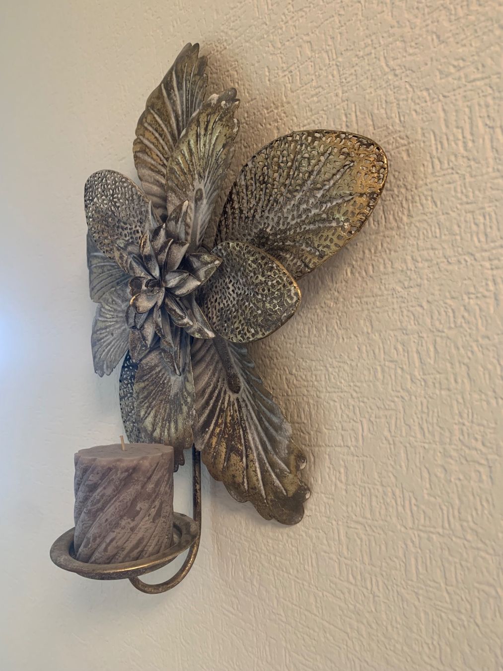 Portacandele: Wandkerzenhalter Blume, neuwertig – Usato da Widen venduto da Lambert63 3