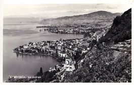 Alte Ansichtskarte Montreux, Genfersee,