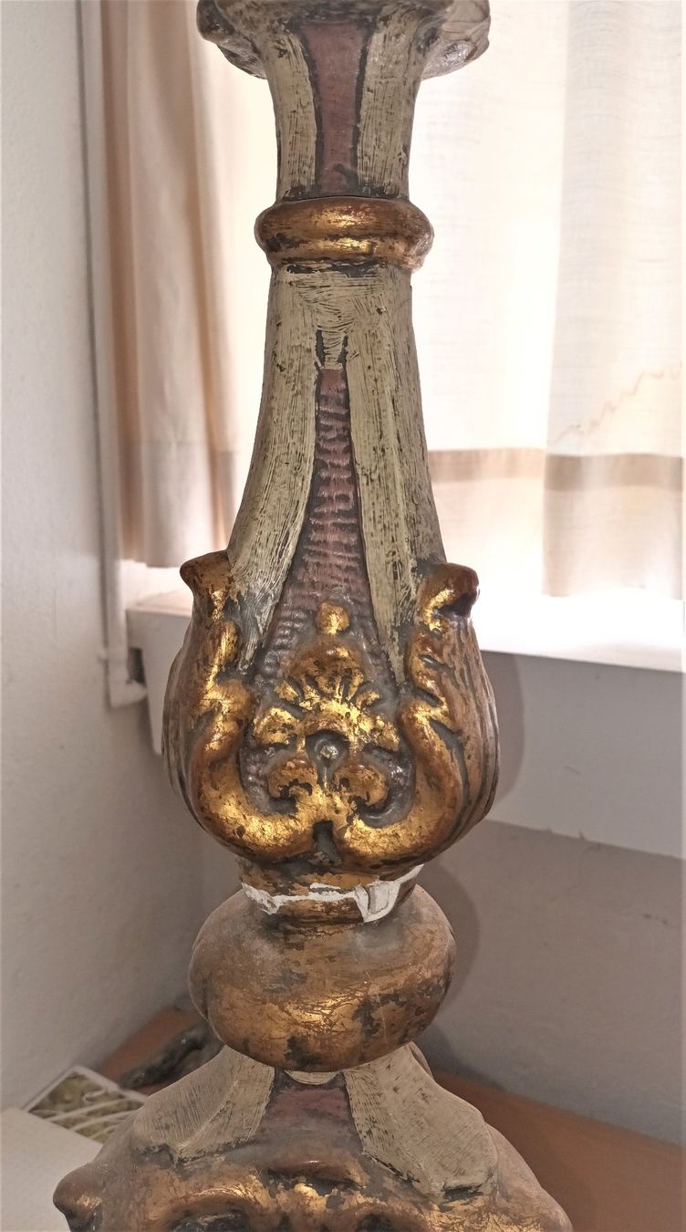 Portacandele: Antiker Altar Kerzenständer Höhe 85 cm – Usato da Vaduz venduto da Bergtiger 3
