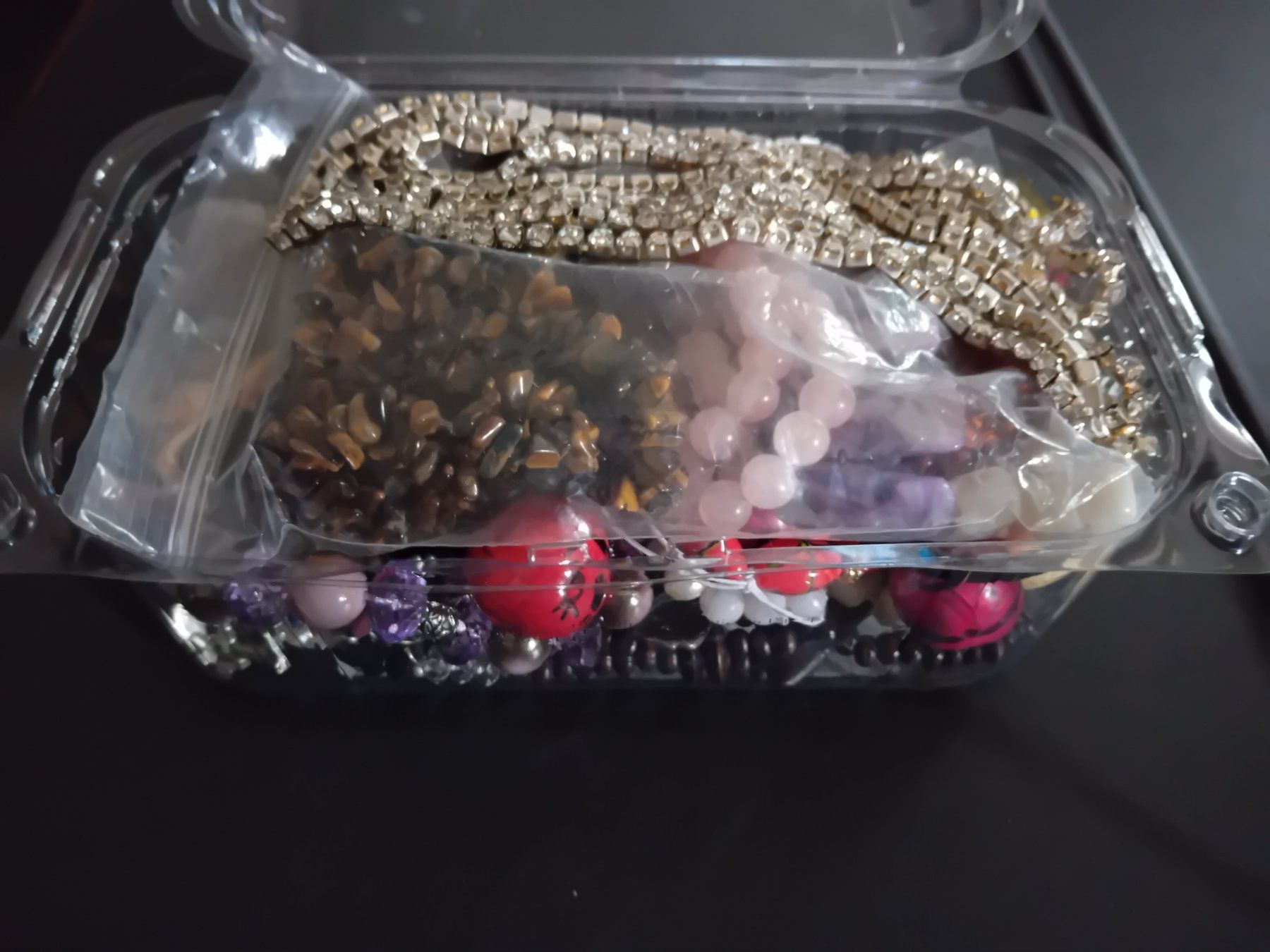 Altri gioielli: lotto gioielli e materiali semipreziosi  per bijoux – Difettoso da Biasca venduto da Old_6blh 2
