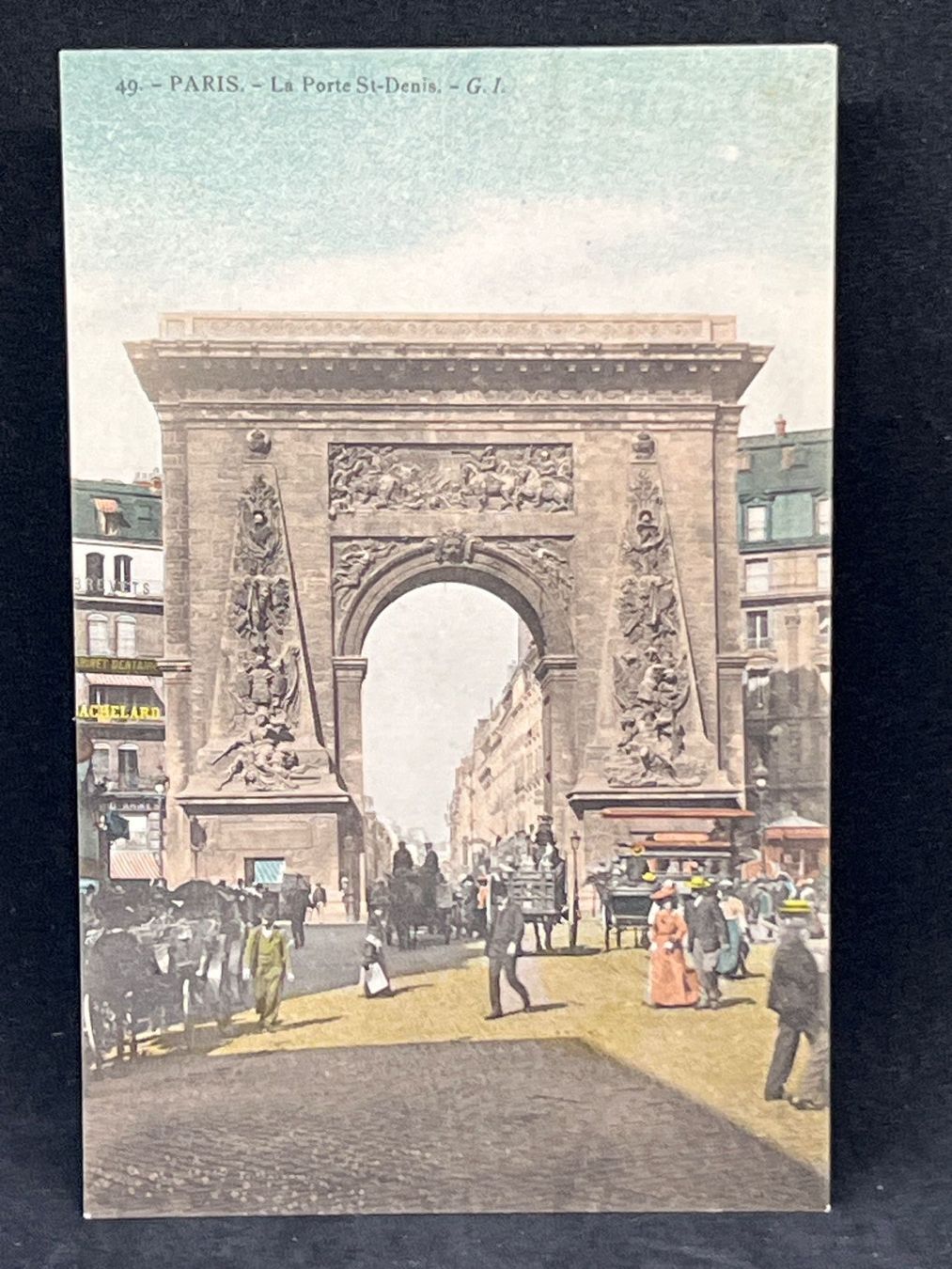 Cartoline postali: Ansichtskarte Paris - La Porte St-Denis – Usato da Widnau venduto da Brusi9