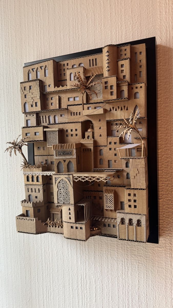 Dipinti: Œuvre murale architecturale faite main – création unique – Nuovo e nell'imballaggio originale da Yverdon-les-Bains venduto da Emgbr 1