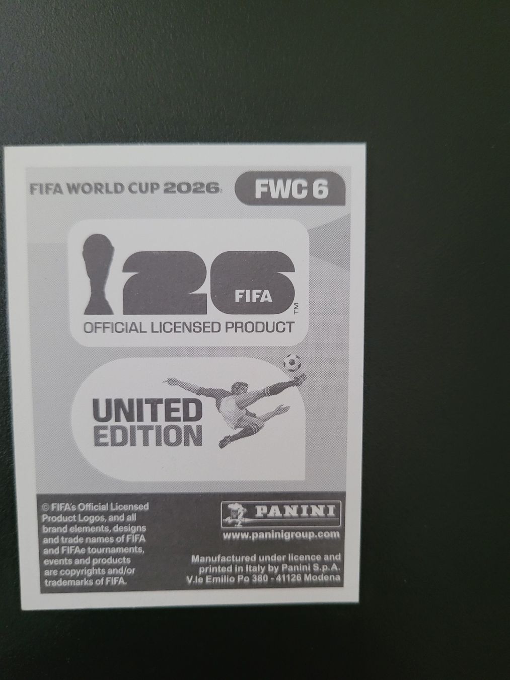 Panini Sammelbilder & Trading cards: Panini World Cup 2026 Fwc 6 – Neu (gemäss Beschreibung) aus St-Maurice von happy.family 1