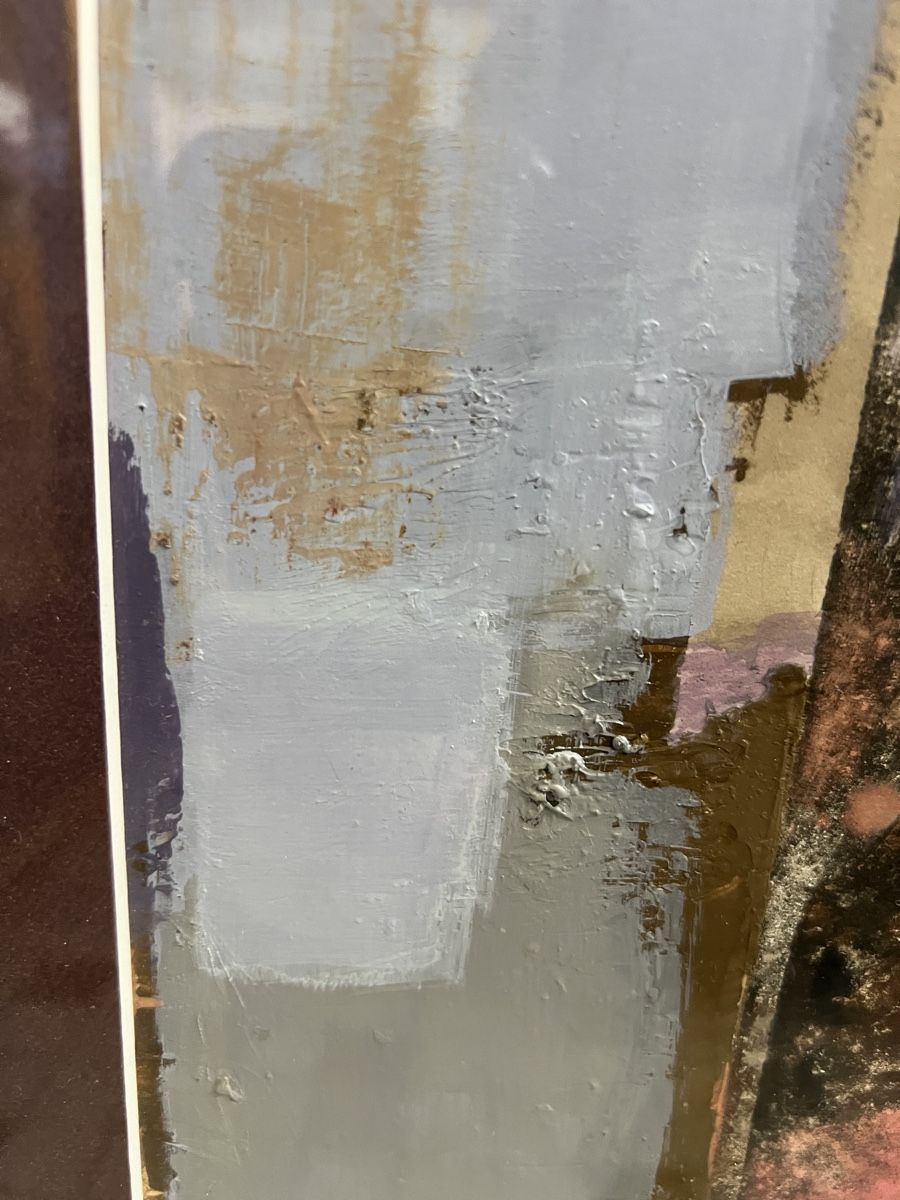 Gemälde: Tableau Abstrait Signé Année 1998, Encadré.Sous verre – Gebraucht aus Genève von Qanil77 4