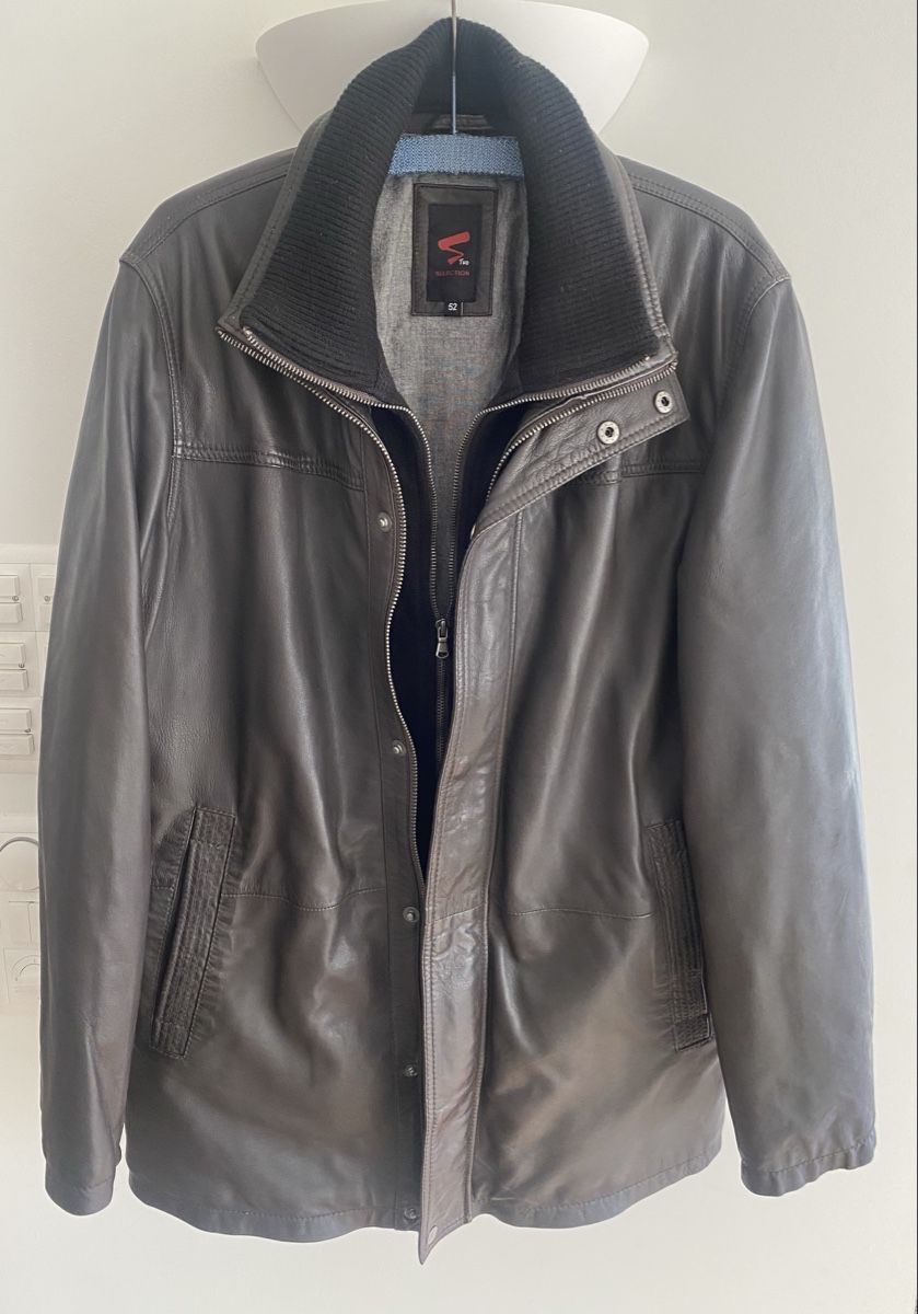 Giacche: Herren-Lederjacke Lammnappa braun Gr.52 S-two Selection – Usato da Jona venduto da Flamingoo 1