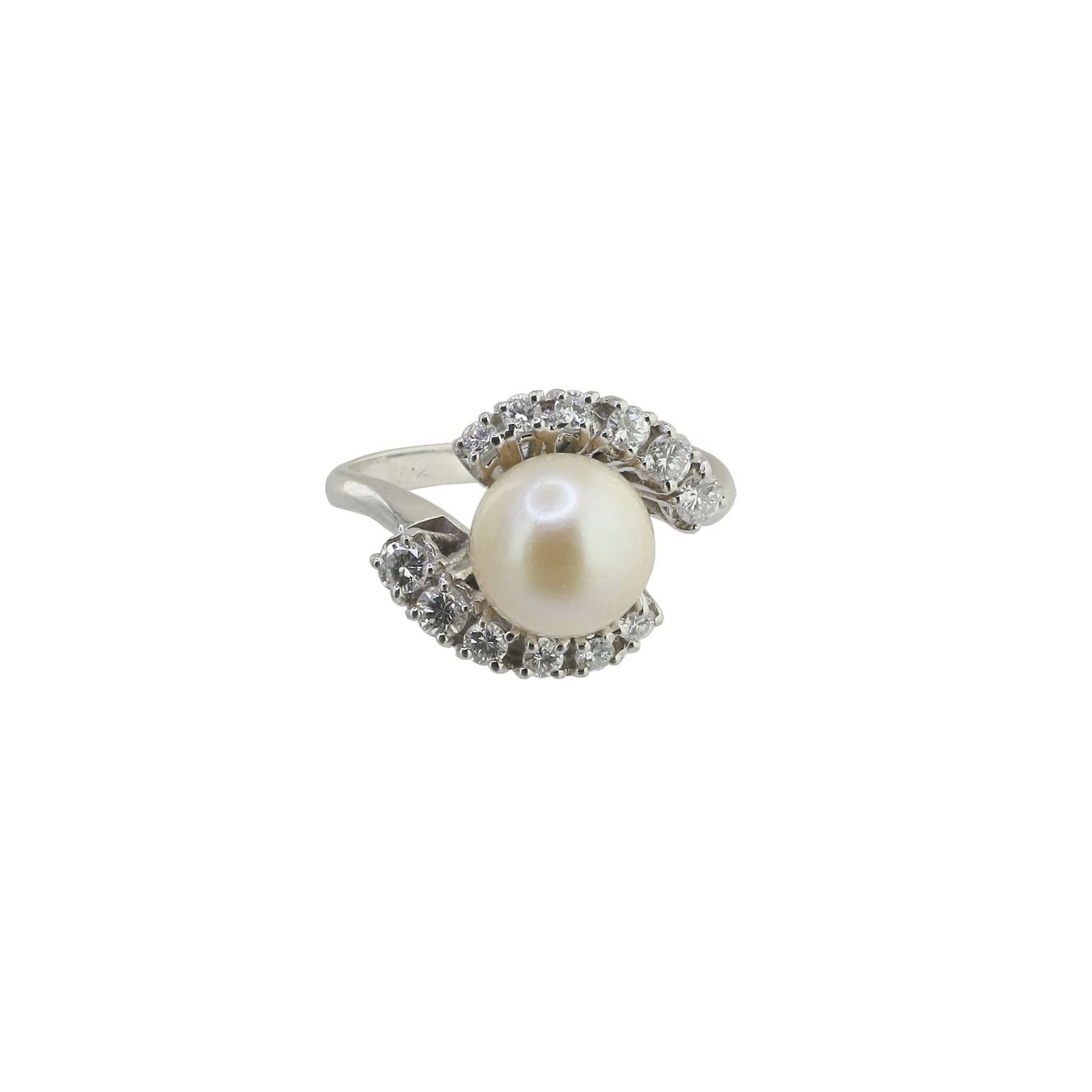 Bagues: Perlen Diamant Ring – D'occasion à Zürich par Vintage-Jewellery 4