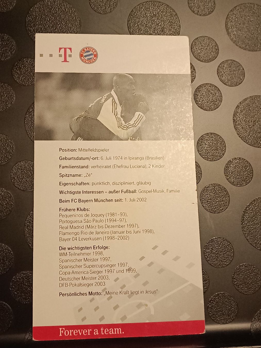 Autografi: Ze Roberto - Bayern München - handsigniert – Usato da Menziken venduto da Artographs 1