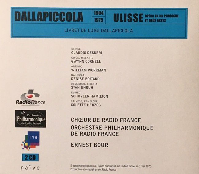 CD: Dallapiccola - Ulisse (Ernest Bour) – Usato da Grüningen venduto da azulblanco 1