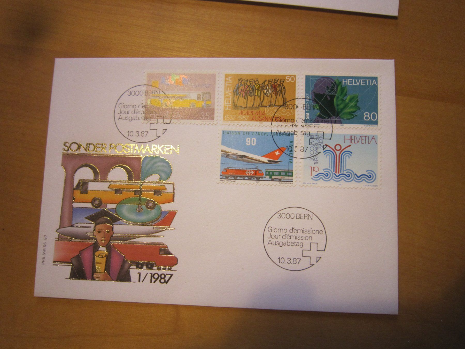 Alle Briefmarken: CH 1987 FDC 2 Serien und einzeln – Gebraucht aus Gordola von Polentaefung 2