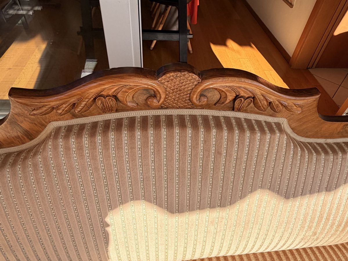 Divani: Antikes Sofa Holz mit Stoffbezug  – Usato da Uster venduto da KingZimmi 4