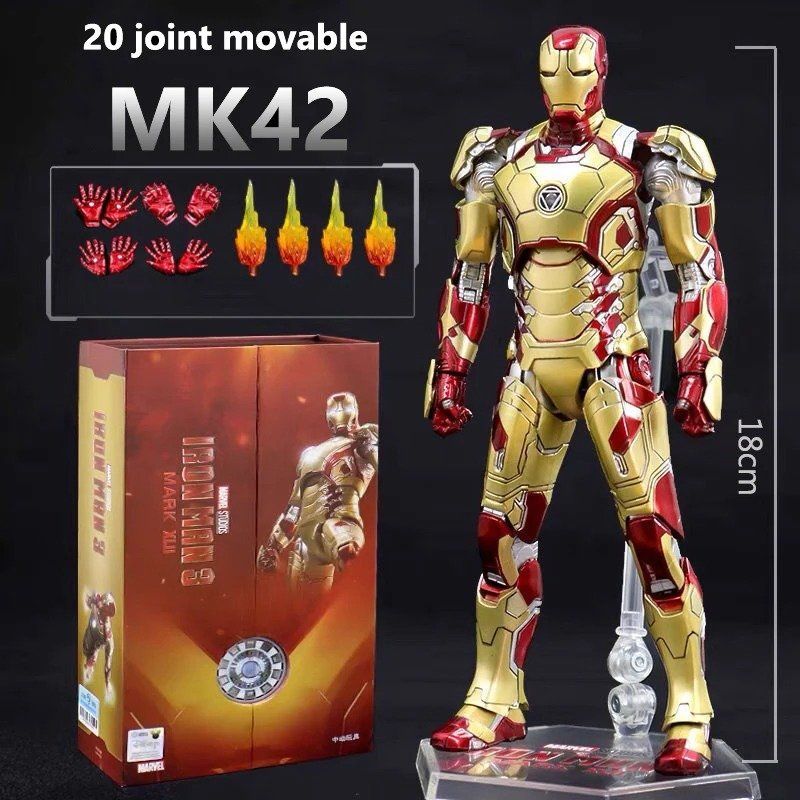Statuette: ZD Toys Actionfigur "Iron Man Mark 42" – Nuovo e nell'imballaggio originale da Olten venduto da SunsetRainman