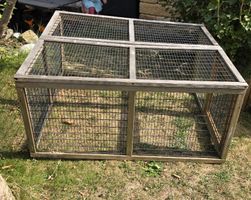 Kleintier Auslauf Gehege 100 x 114 x 54 cm