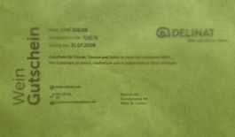 Wein Gutschein DELINAT CHF 250.-