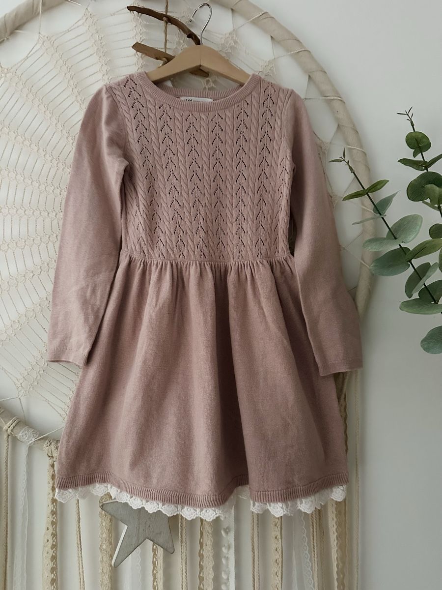 H&M Vestiti & Gonne: Mädchen Strickkleid Gr. 110/116 – Usato da Obfelden venduto da dafae