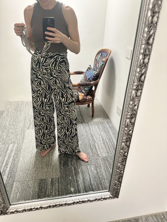 Dorothy Perkins Zebra Print Trousers Size 36
