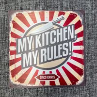 Kitchen Metal Art Schild