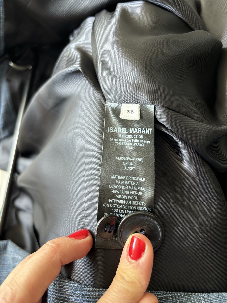 Isabel Marant Giacche: Matant Étoile blazer Onilind – Nuovo (secondo la descrizione) da Zürich venduto da mfl_qrz8 2