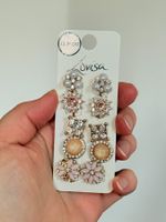 Lot de 4 paires boucles d'oreilles clip Lovisa