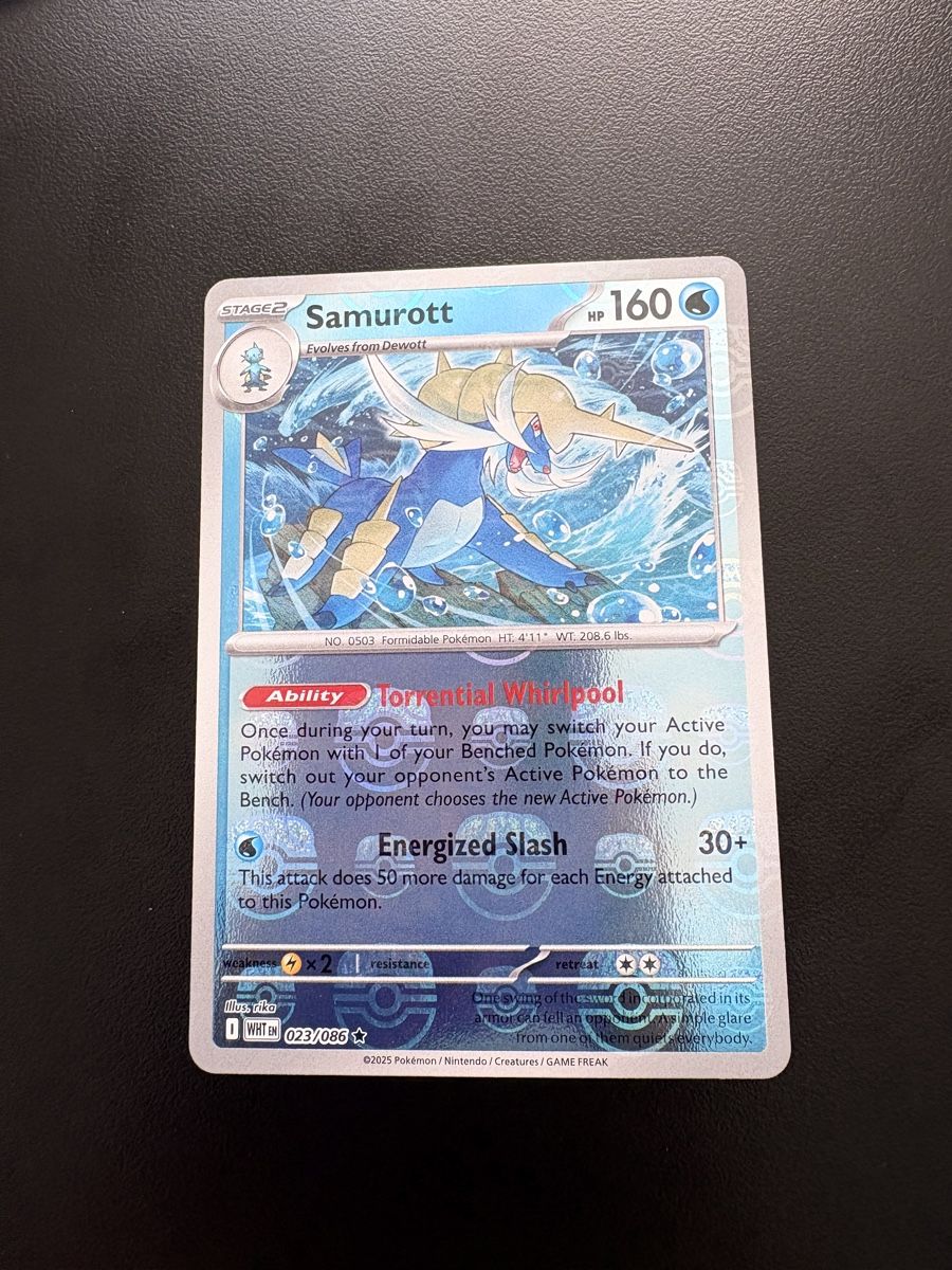 Pokémon Carte collezionabili: Pokémon Samurott #23 Reverse Holo Masterball – Nuovo e nell'imballaggio originale da Obfelden venduto da vivialesandra