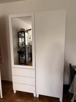 Kleiderschrank weiss mit Spiegel und Schubladen Gebrauchspur