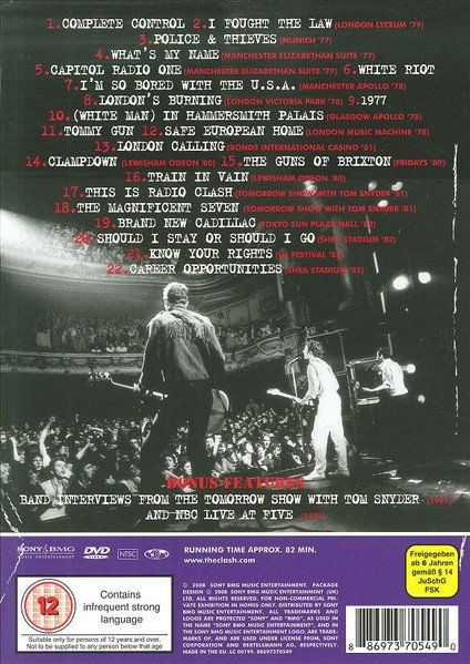 Tutti i DVDs: Clash: Revolution Rock - Live DVD – Nuovo e nell'imballaggio originale da Steinhausen venduto da Vilivinili 1