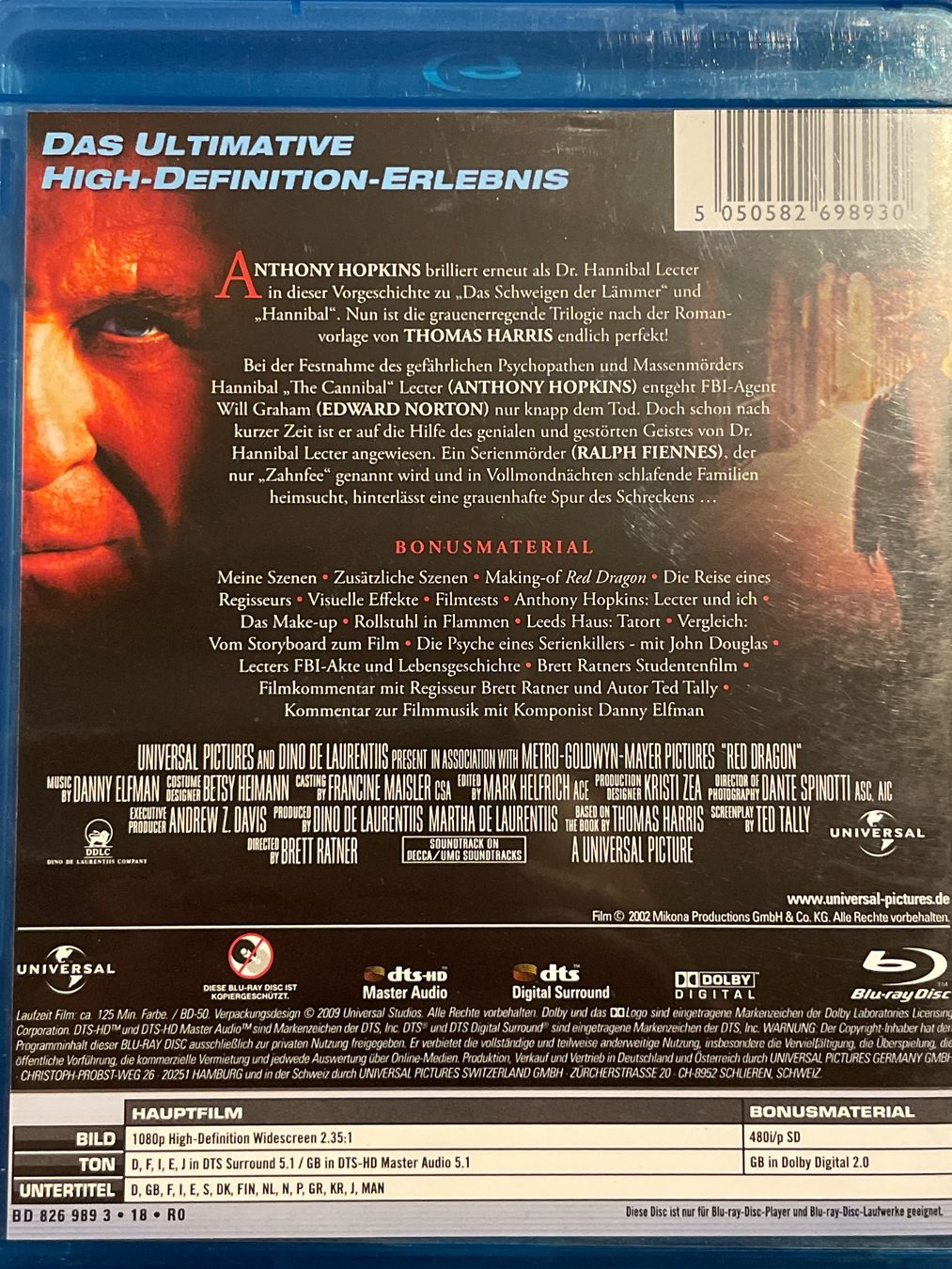 Alle DVDs: Roter Drache   (2002) – Neu (gemäss Beschreibung) aus Waldenburg von Gonzo8 1