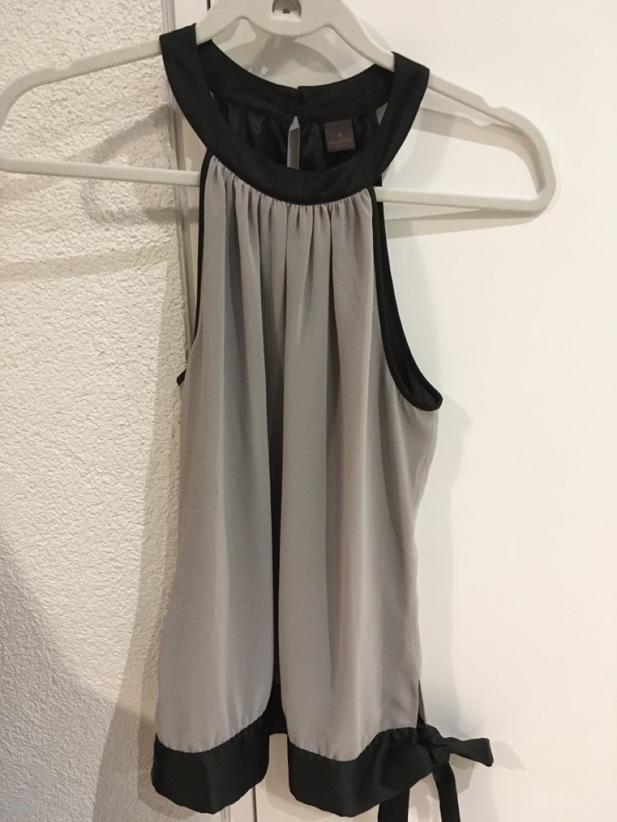S.Oliver Tops: S. Oliver Selection Top elegant grau schwarz Grösse 34 – Gebraucht aus Oberrohrdorf von Desteny1 5