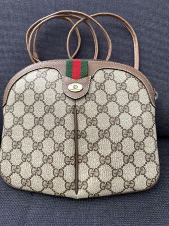 Gucci Web Sherry Line shoulder clutch bag