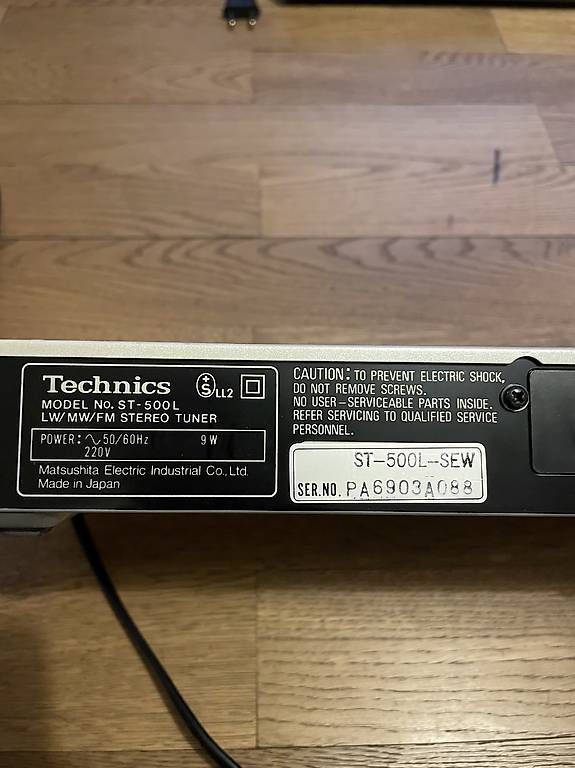 Technics Verstärker: Technics St-500L Stereo Tuner Vintage – Gebraucht aus Zürich von bel_89dp 3